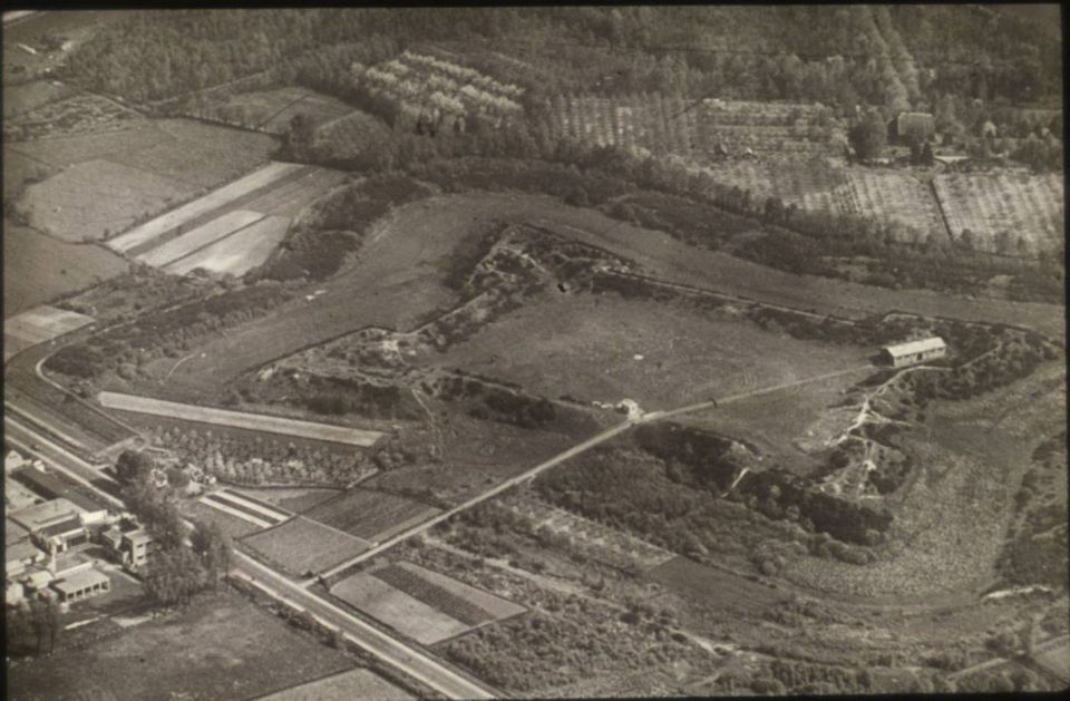 Luchtfoto van de Spinolaschans