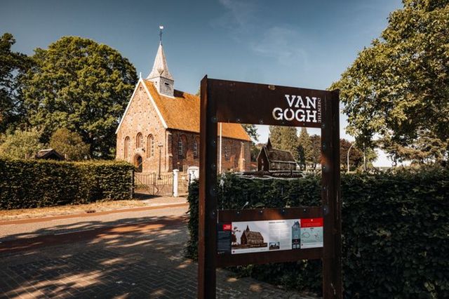 Durchsichtspanel mit einer Zeichnung von Van Gogh