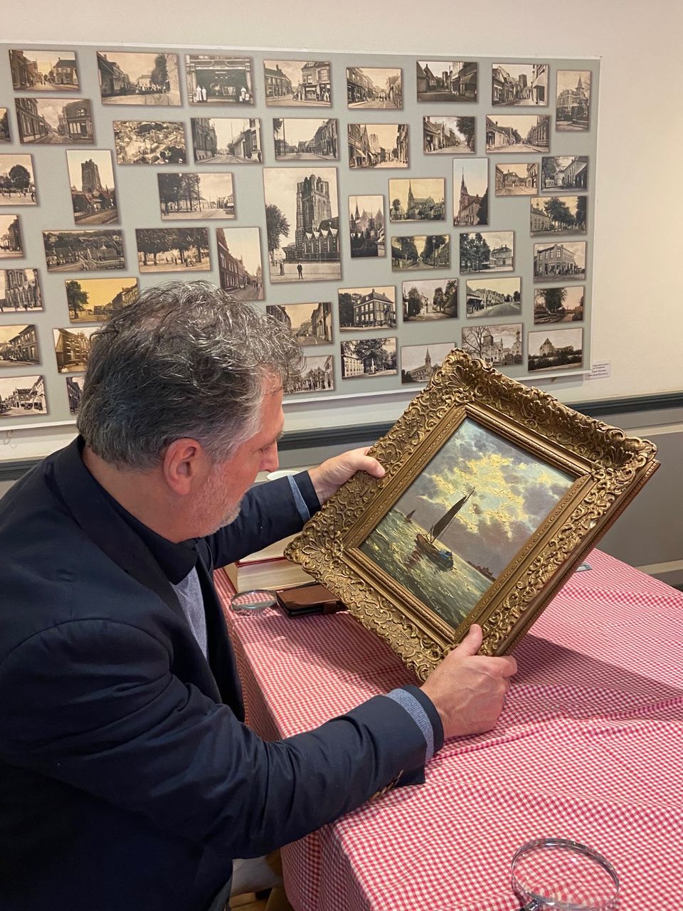 Paul Dumas tijdens een taxatie