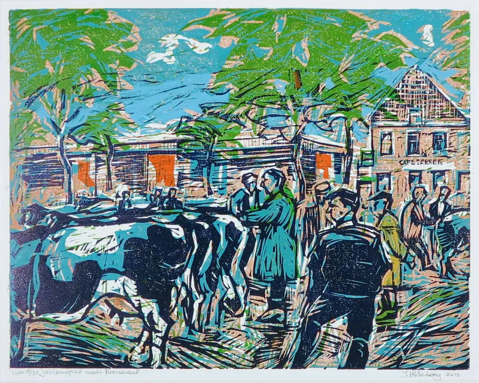 Een schilderij van Marco van den Oever