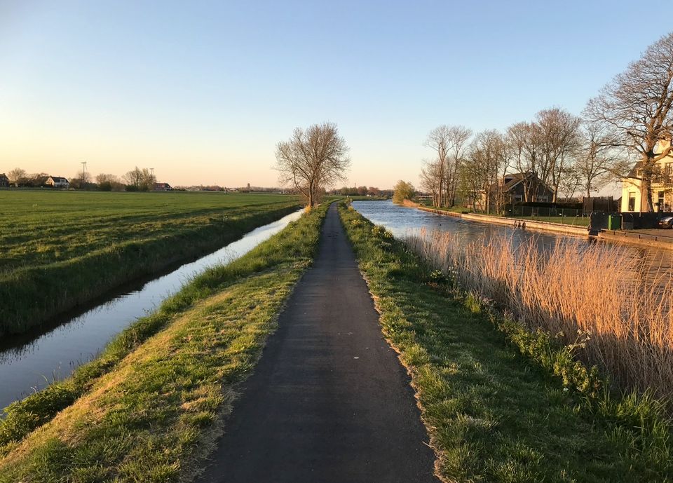 Jaagpad Tjerkwerd Friesland wandelroute