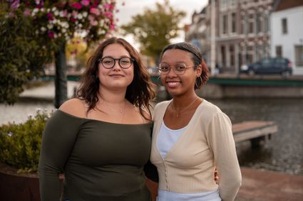 Interns Michelle and Gwen photo