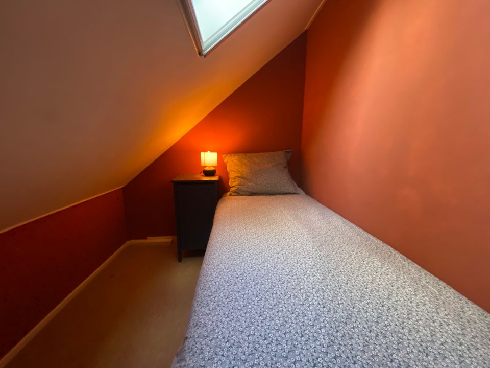 cozy bedroom with blackout curtain