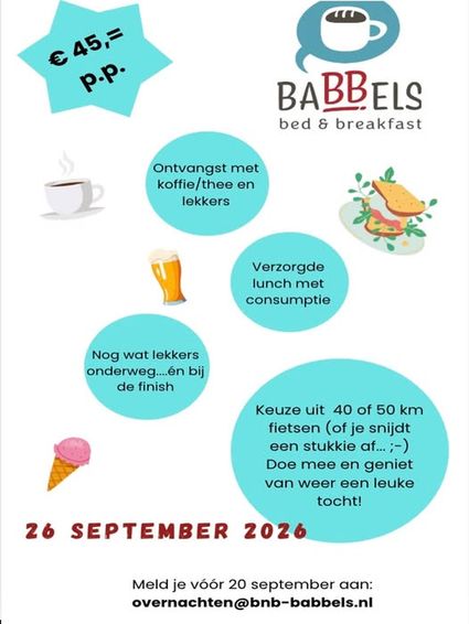 Fietsen met eten en drinken