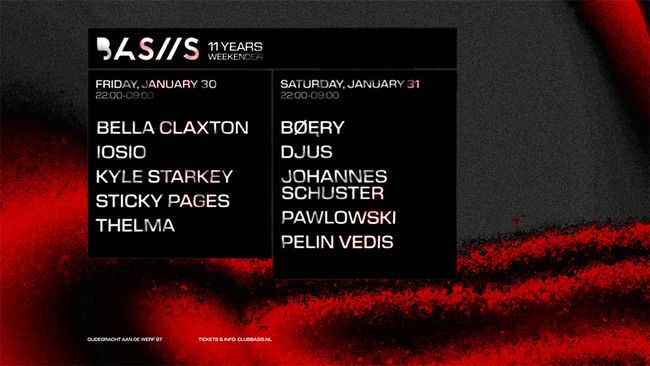 BASIS 11 Years Weekend Rave