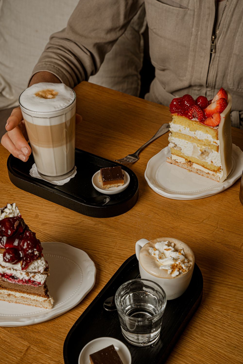 Latte koffie bij Saranne
