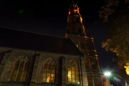 Verlichte Oude Nicolaaskerk