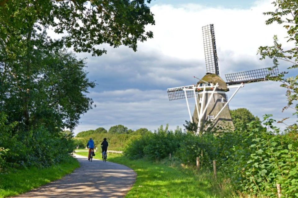 De Zaandplatte, de molen in Ruinen.