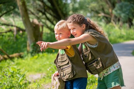 Kinderen in de Oostvaardersplassen