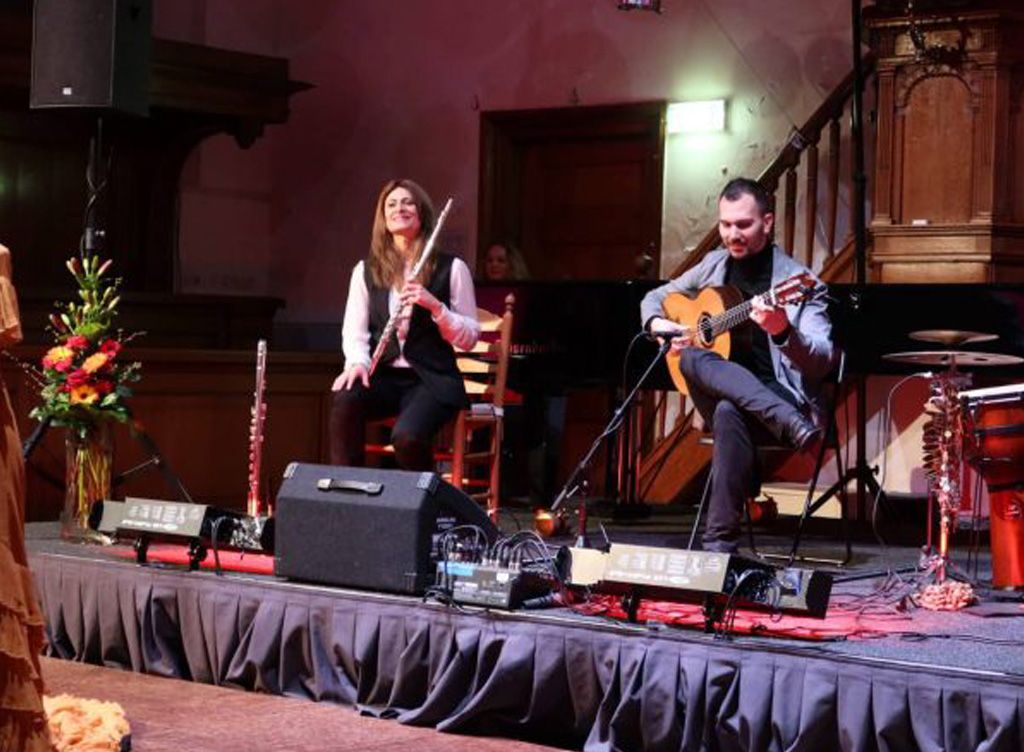 Matthieu Acosta trio met danseres Irene Álvarez