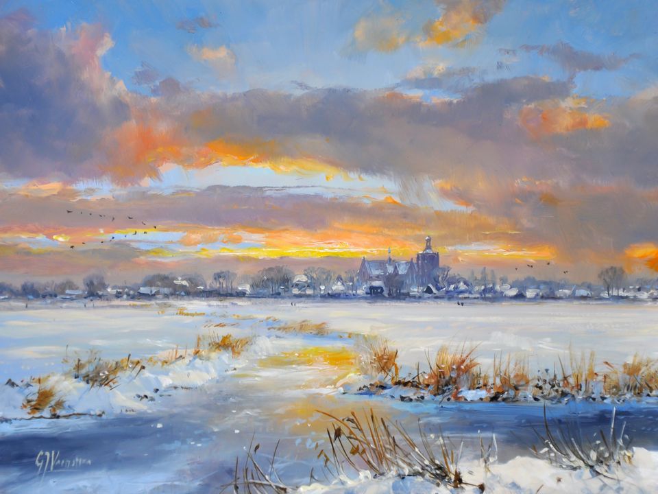 olieverf op paneel 18x24cm