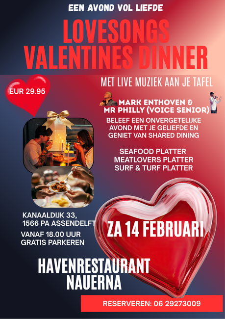 LoveSongs Valentines Diner  Een avond vol liefde