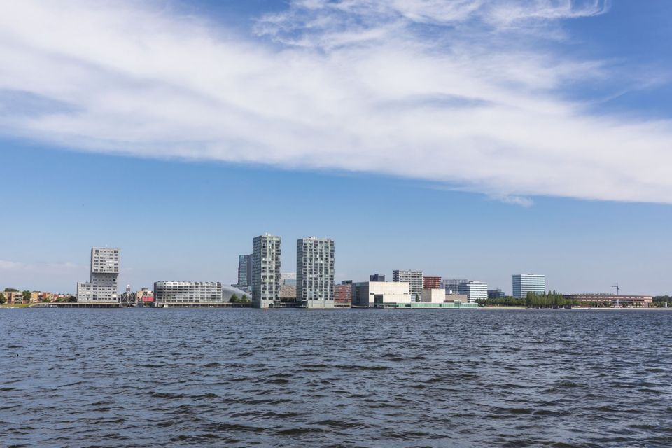 Skyline van Almere Centrum.