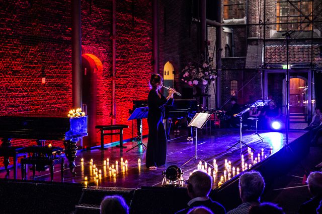 Theater in Museum Prinsenhof Delft in de Van der Mandelezaal