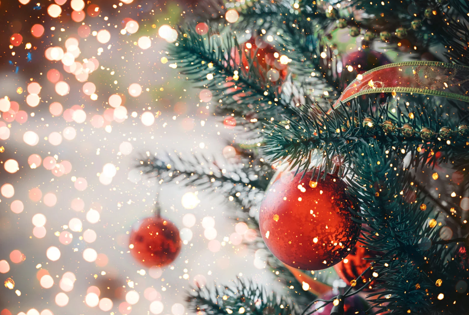 Kerstboom met lichtjes