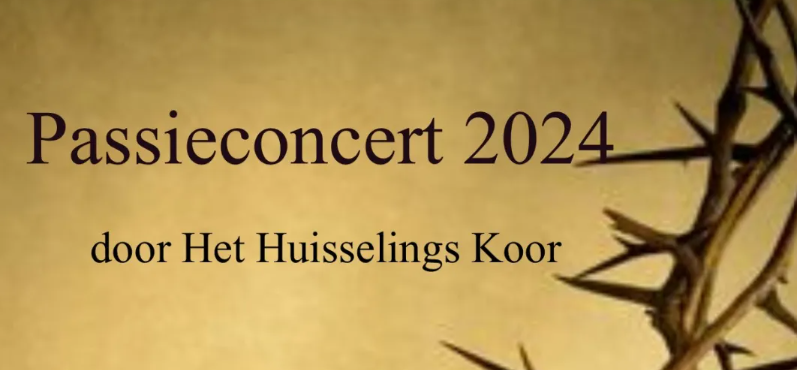 Passieconcert Huisselings Koor flyer