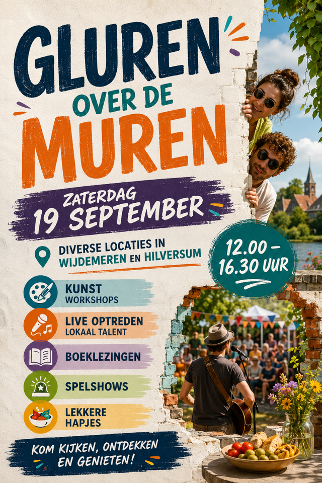 Flyer Gluren Over De Muren