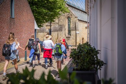 Wandelaars in Bolsward