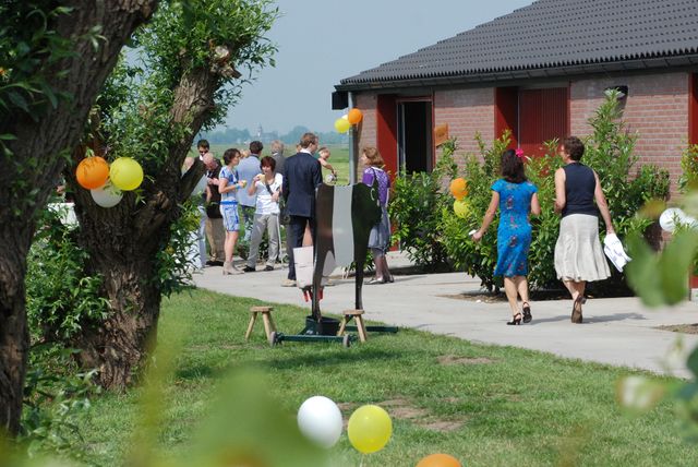 Evenement bij Boerderij De Boerinn in Kamerik met gasten in landelijke setting, groepsactiviteit in het Groene Hart.