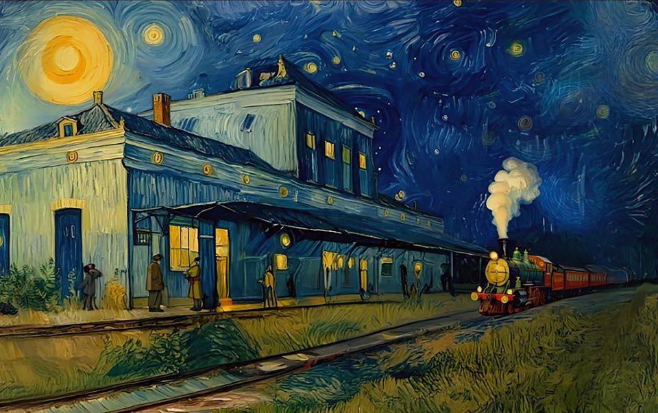 Van Gogh trein station Hoogeveen