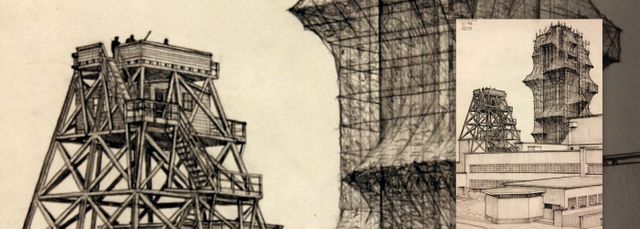 Raadhuistoren-ingepakt-tekening-Escher