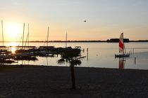 Strand Polsmaten zonsondergang