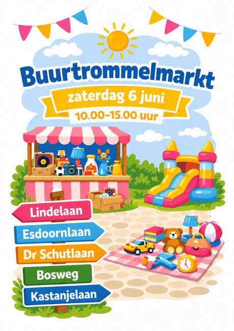 poster buurtrommelmarkt