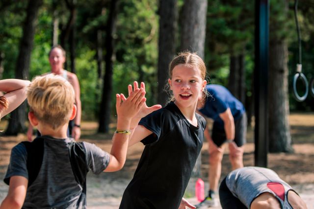 Meisje aan het sporten