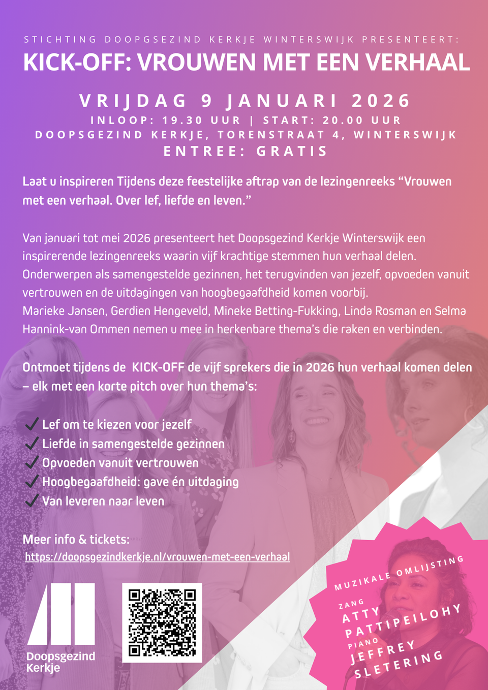 Kick-Off | Lezingen | Vrouwen met een verhaal