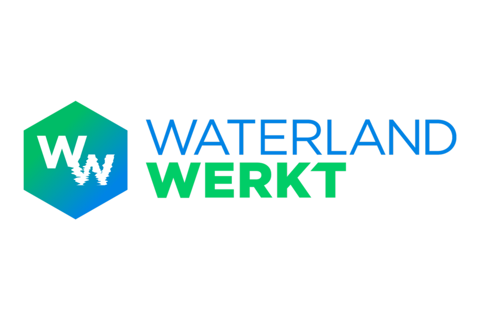 Het logo van Waterland Werkt
