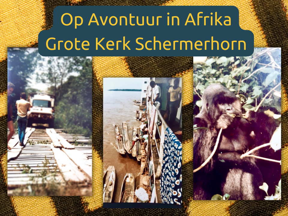Een poster van een avontuur in Afrika