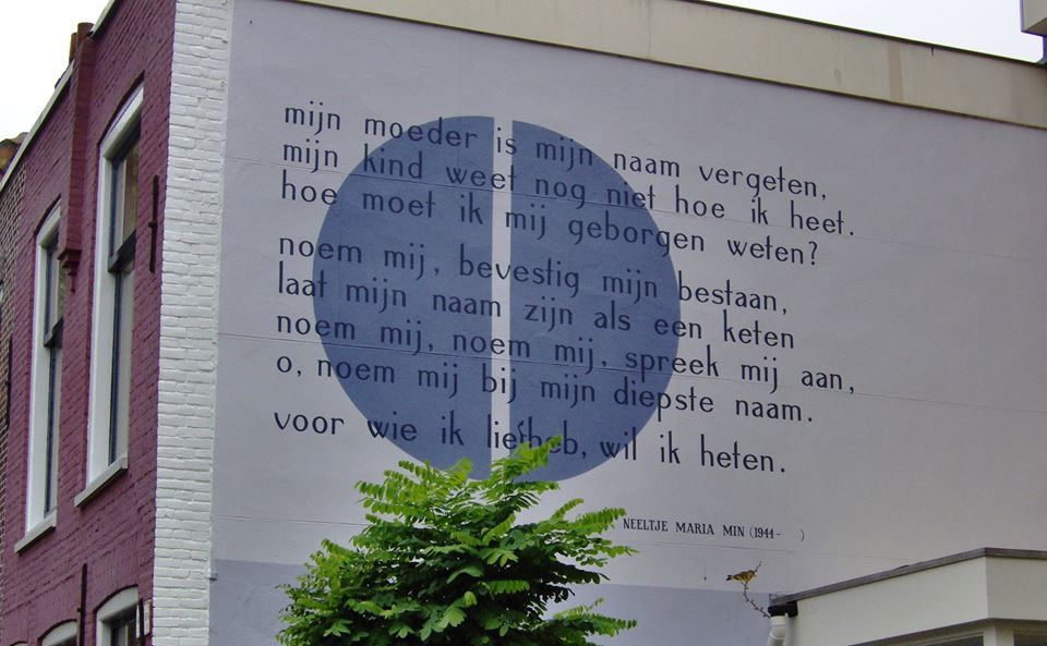 Muurgedicht Leiden