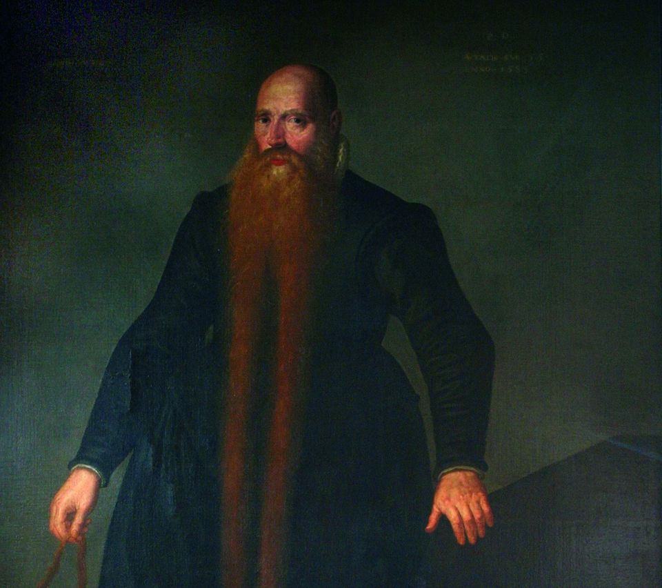 Een schilderij van Langebaard in het Edams Museum