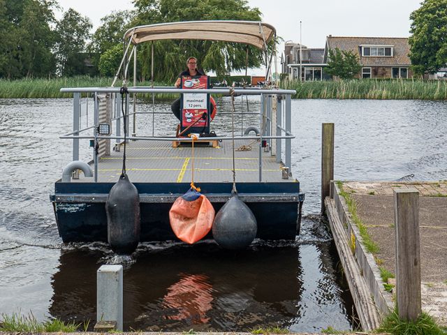 De schipper van het pontje