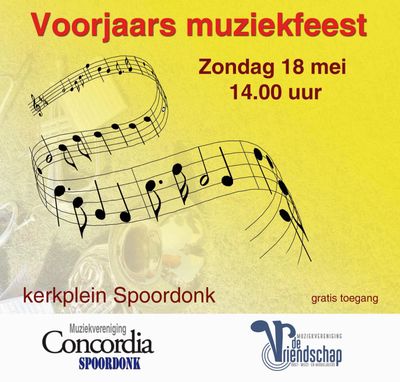 aankondiging voorjaarsmuziekfeest