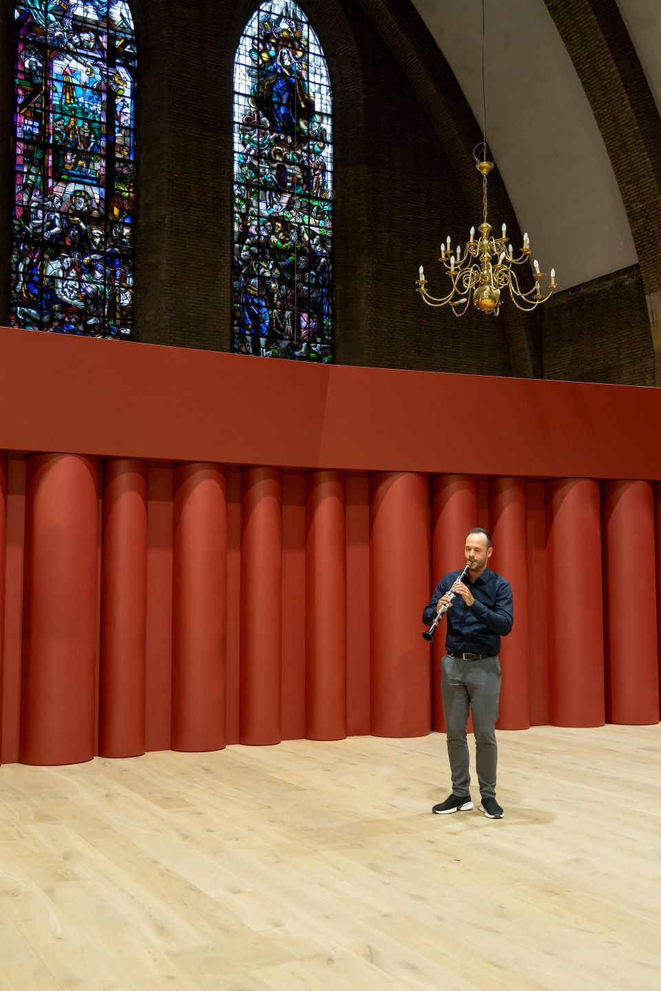 Jules Baeten clarinettist in Theresia Church Maastricht