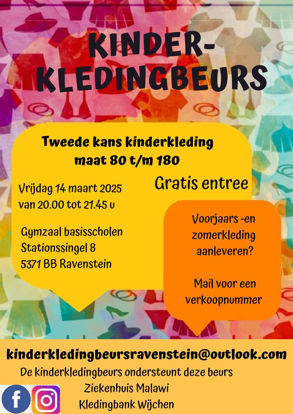 Flyer Kinderkledingbeurs Ravenstein