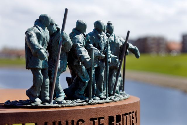 Kunstwerk de Brittenburg in Katwijk aan Zee