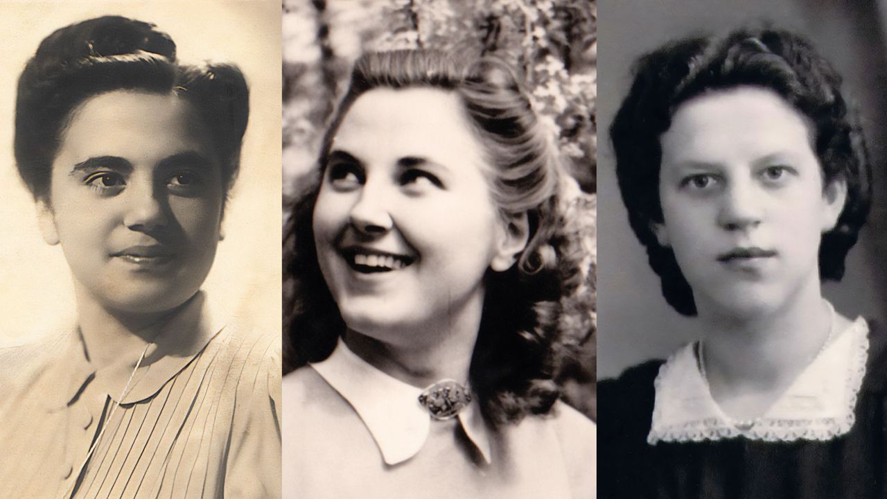 Portretten van de drie vrouwen 'Amazones van Ede'