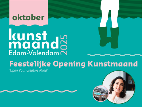 De poster van kunstmaand Edam-Volendam