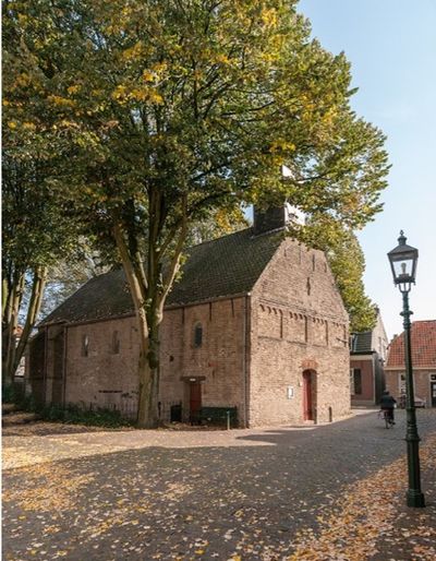 Noordzijde en westgevel van het Boterkerkje aan het Vrijthof