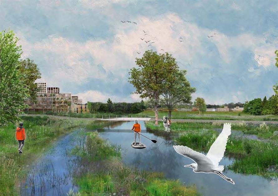 Zuiderhage, nieuw stadsdeel in Lelystad.