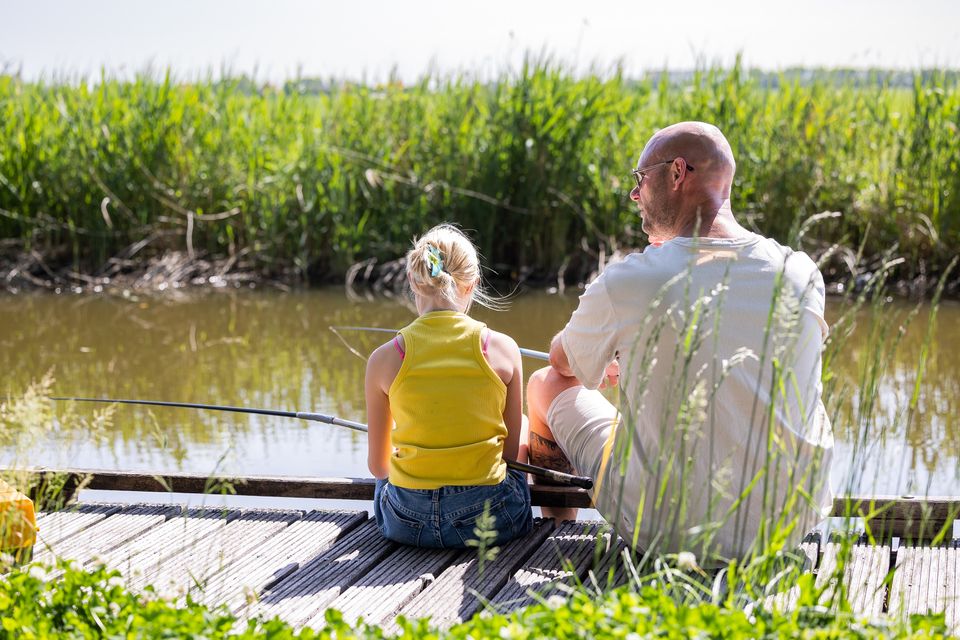 Vissen tijdens een minivakantie in Witmarsum en Bolsward.