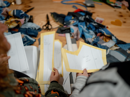 Designers aan het werk voor het Vermeer Recycle Project