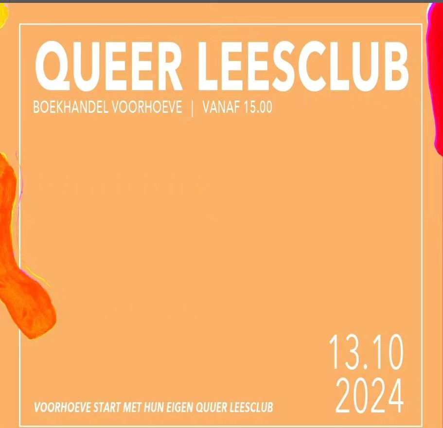 Affiche van de Queer Leesclub