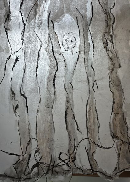 Kunstwerk 'Ik ben de boom, ik ben het bos'.