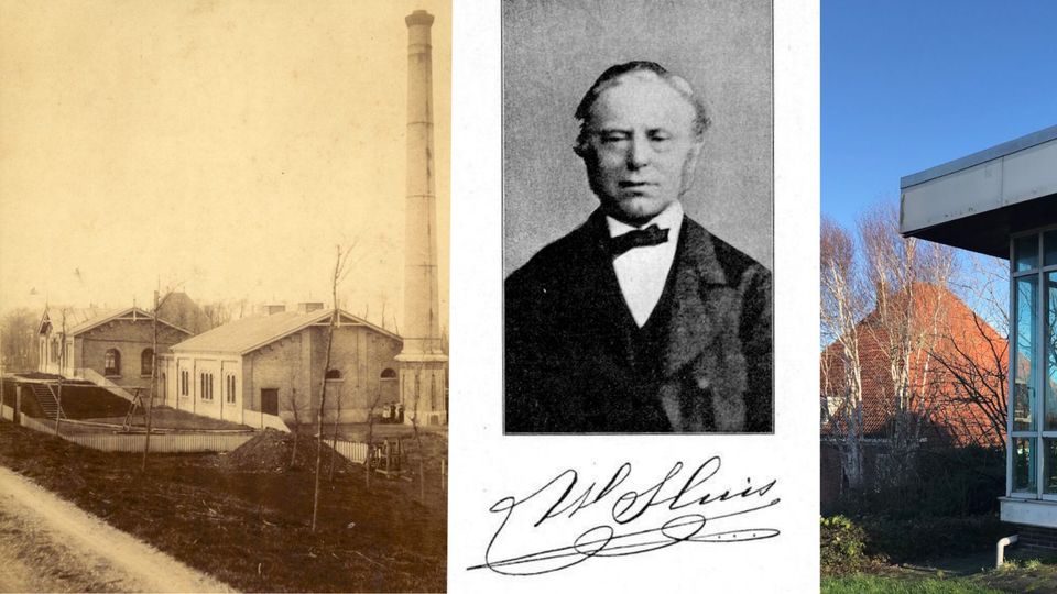 Een oude foto van Gemaal Wouter Sluis