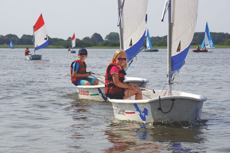 Zeilles in de Optimist voor de jongste kinderen - 8 t/m11 jaar