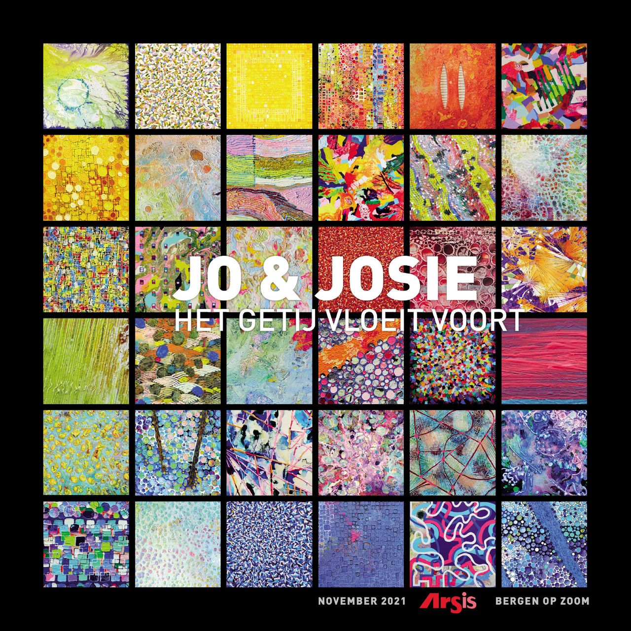 Uitnodiging expositie Jo & Josie in Arsis, Bergen op Zoom