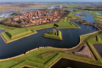 Vestigstad Heusden gezien vanuit de lucht
